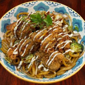 Karaage Chicken Yaki Udon