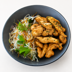 Teriyaki Chicken Salad Rice Bowl