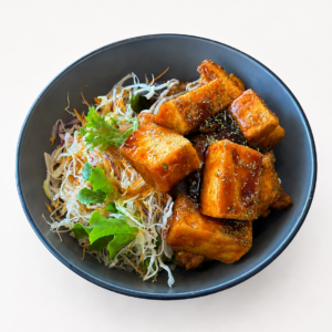 Teriyaki Tofu Salad Rice Bowl (Vegetarian)